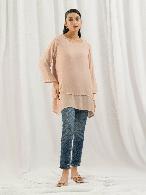 Athleisure Style Sale Dyed Crepe Top