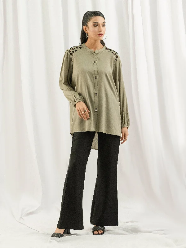 Affordable Trendy Fashion Embroidered Viscose Top