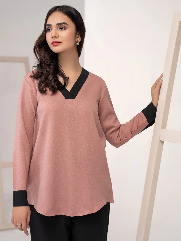 Trendy Fashion Sale Crepe Top-Dyed