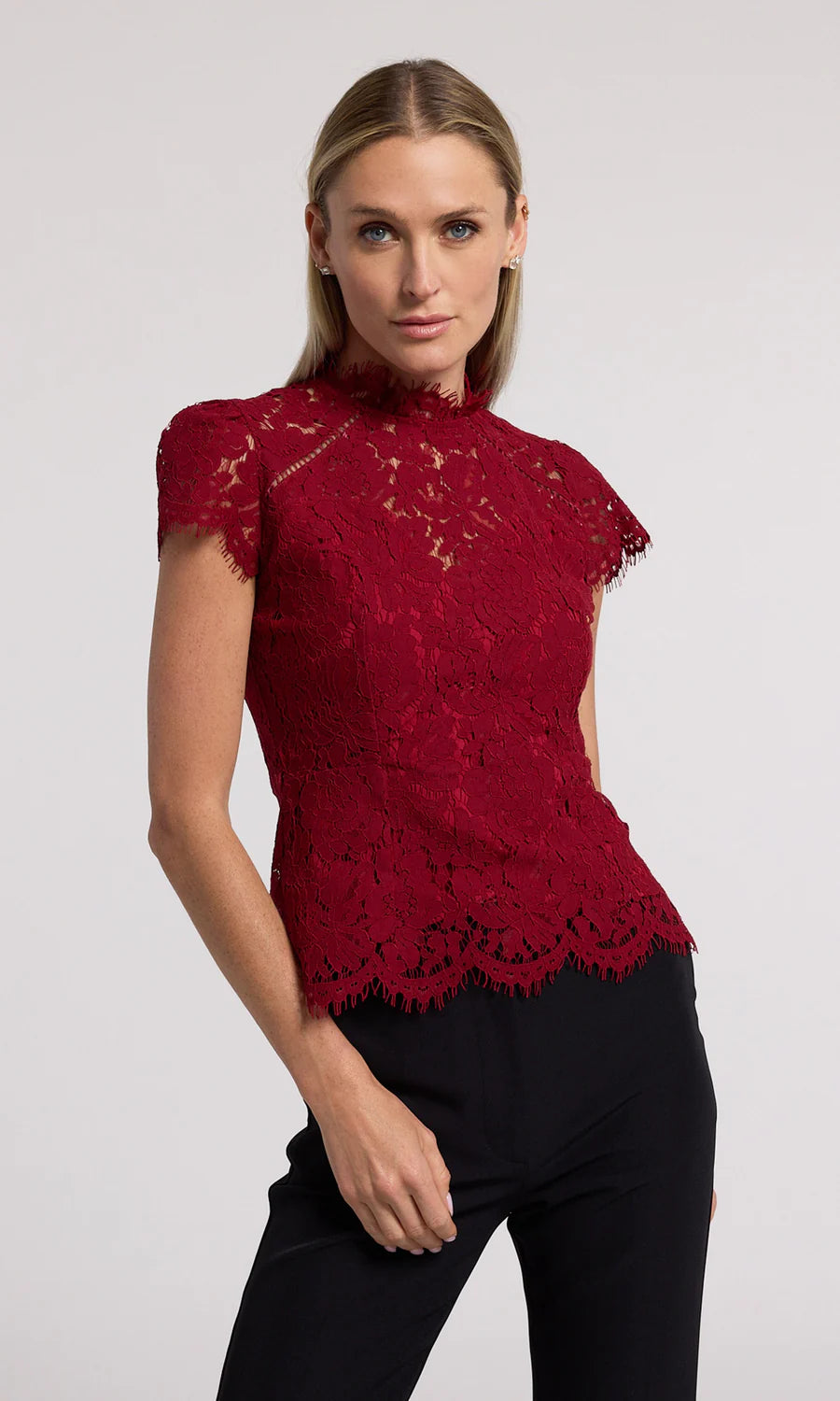 Feminine Luxe Style Sale Ambrose Lace Top - Scarlett