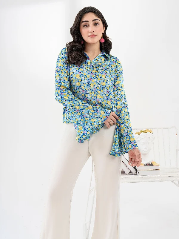 The Latest Trends Printed Silk Top