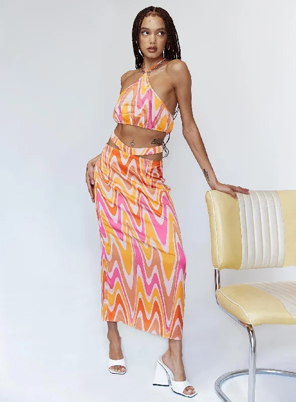 Stylish Statements Aurora Set Orange Multi