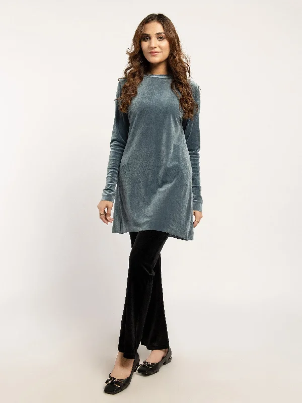 Stylish Savings Basic Velvet Top