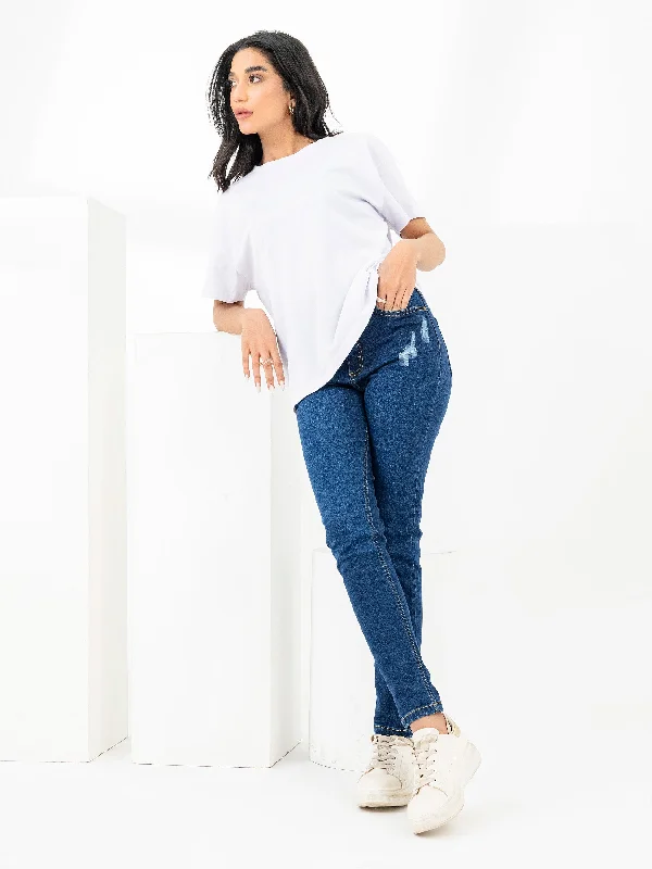 Seasonal Clearance Ripped Skinny Jeans