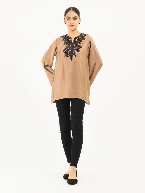 Explore What's New Silk Kurti-Embellished (Pret)