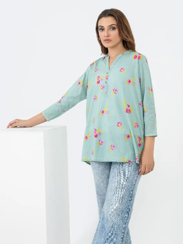 Final Sale Lawn Top-Printed