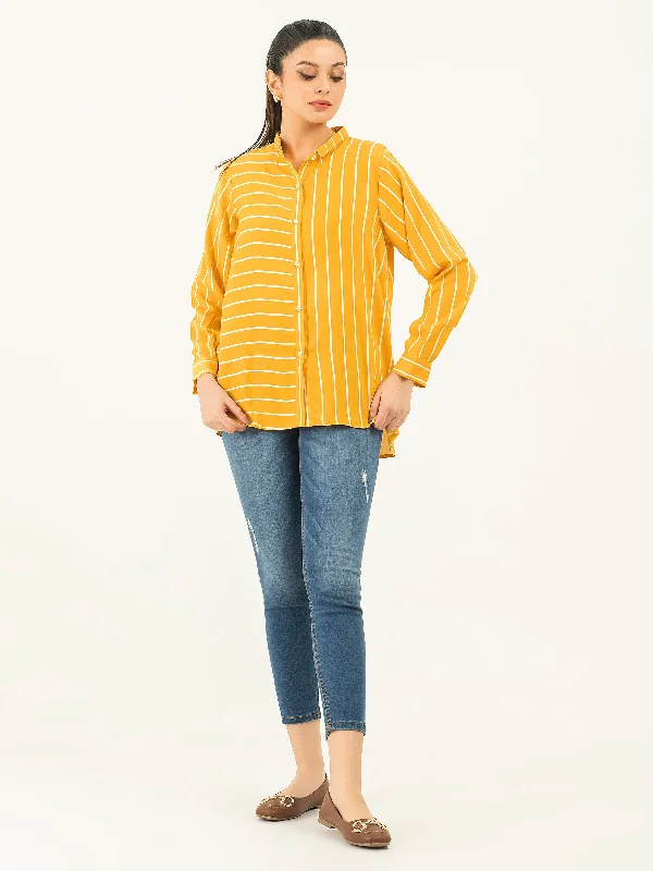 Timeless Elegance Redefined Printed Linen Top