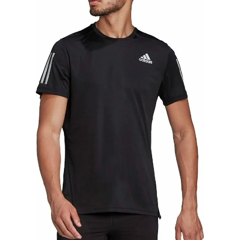 Women's Stylish Casual Garments adidas Own The Run Short Sleeve Mens Running Top - Black