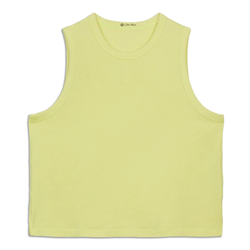 Women's High-Fashion Outfit Classic-Fit -Blend Tank Top - Resale