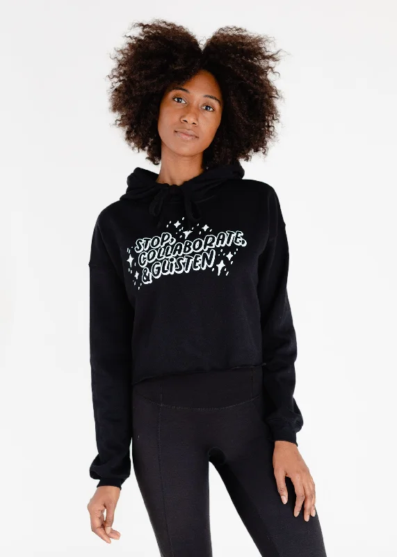 Women's Vintage-Inspired Clothing Glisten Cropped Hoodie