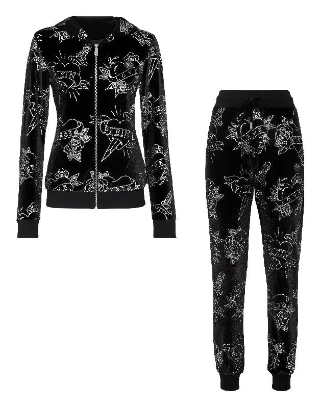 Casual Outfit For Women Jogging Tracksuit: Top/Trousers Love