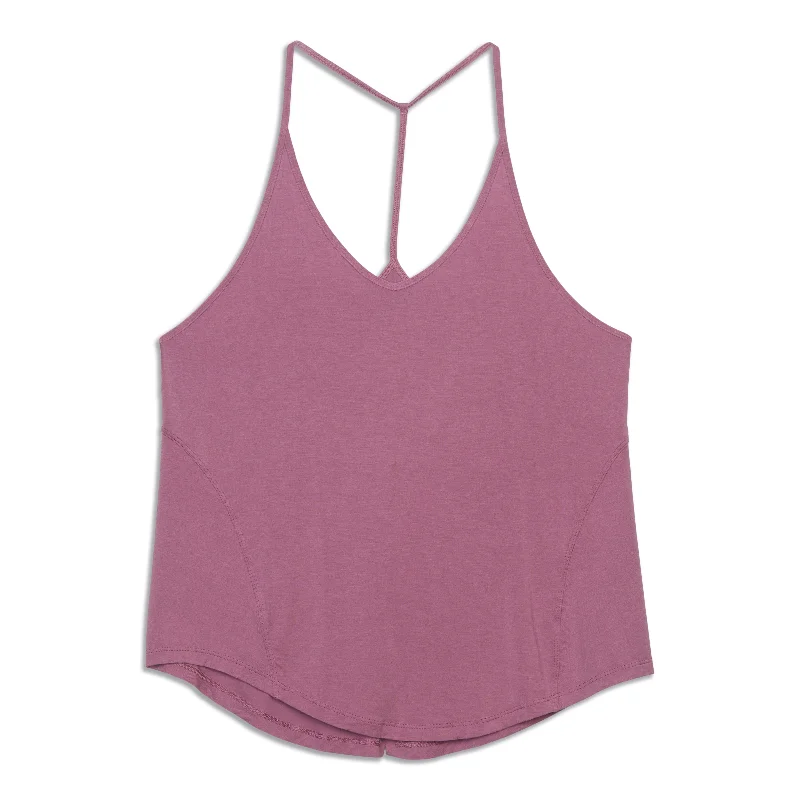 Women's Charming Outfit For Events -Silk Yoga Tank Top - Resale