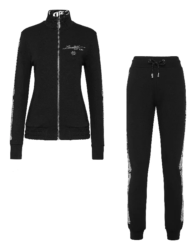 Women's Fashionable Attire For Work Tracksuit Top/Trousers Crystal