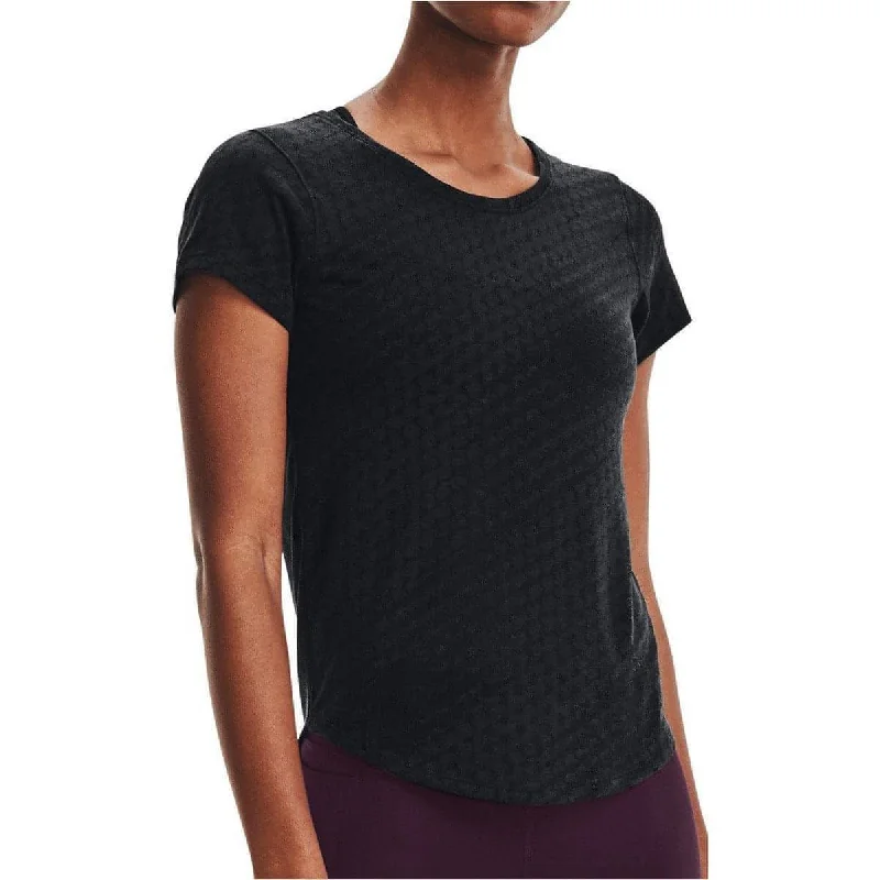 Women's Elegant Formal Outfit Under Armour Streaker Runclipse Short Sleeve Womens Running Top - Black