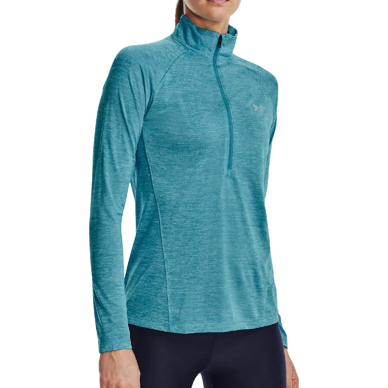 Women's Urban Clothing Under Armour Tech Twist Half Zip Long Sleeve Womens Training Top - Blue