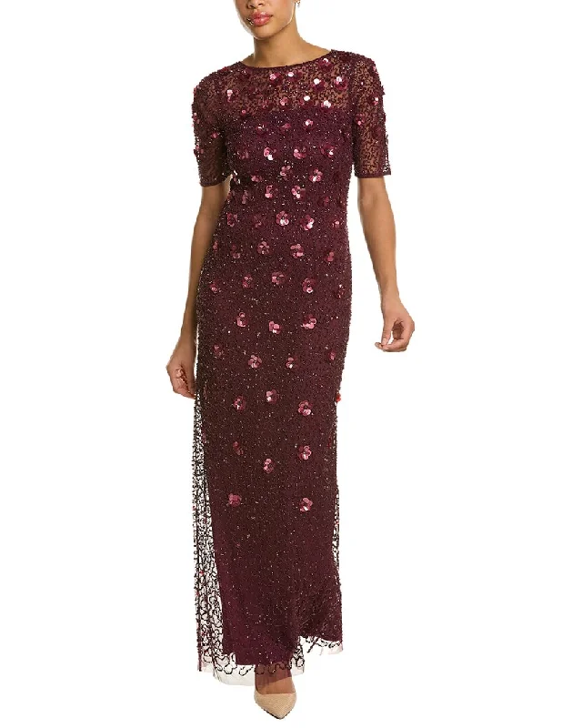 Women's Functional Apparel For Outdoor Activities Adrianna Papell Beaded Gown