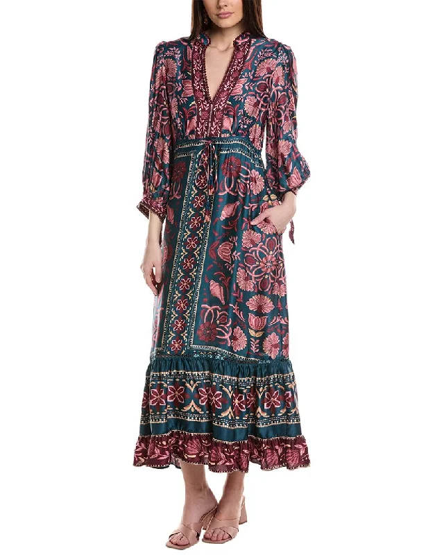 Timeless Women's Outfit FARM Rio Seasheel Tapestry Maxi Dress