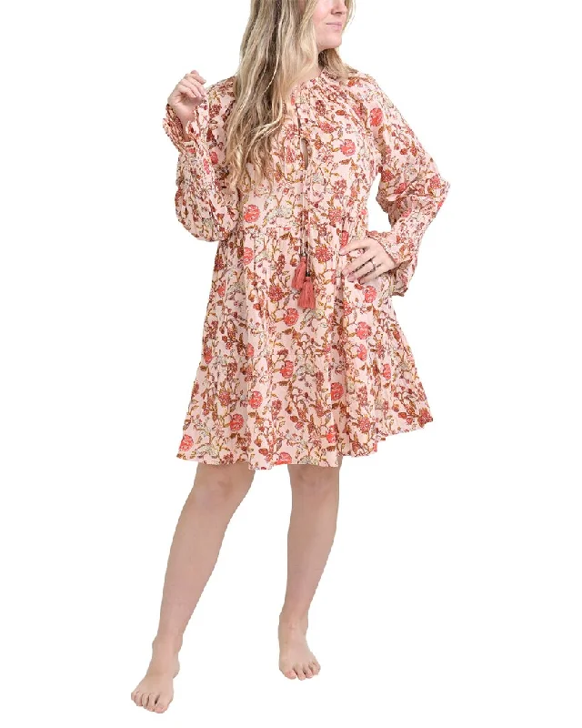 Plus-Size Women's Garments Pomegranate Flounce Dress