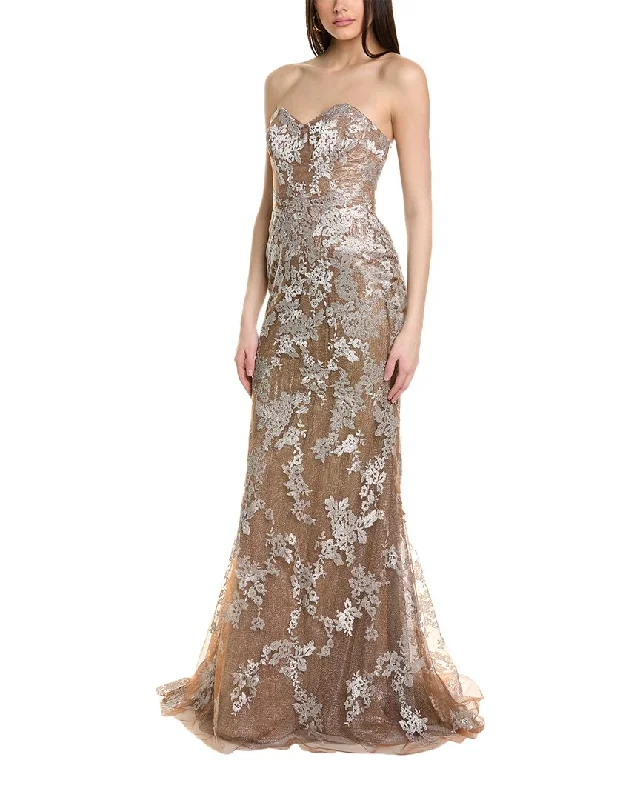 Women's Chic Apparel Rene Ruiz Strapless  Gown