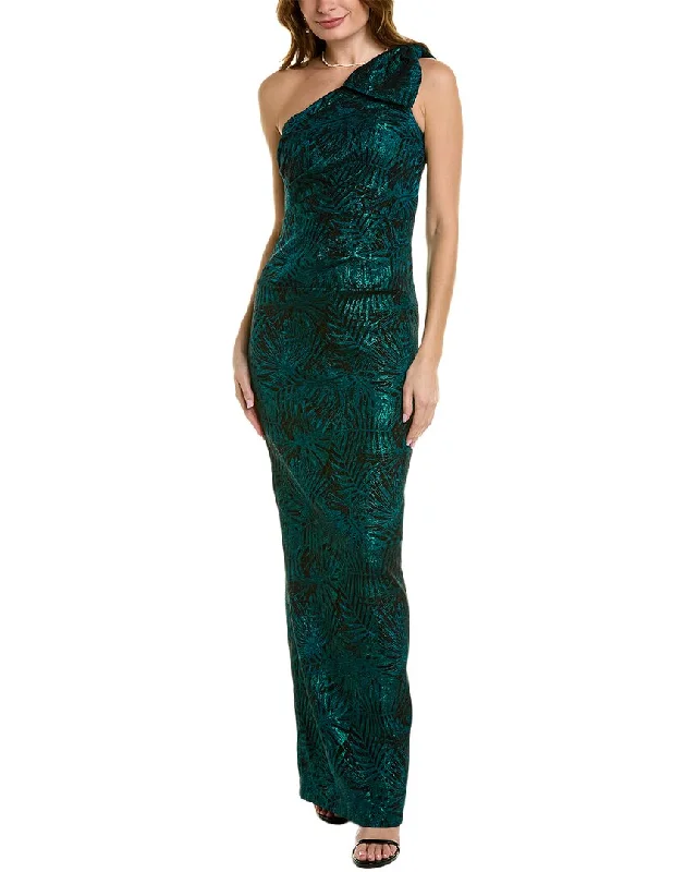 Women's Classic Outfit Teri Jon by Rickie Freeman One-Shoulder Gown