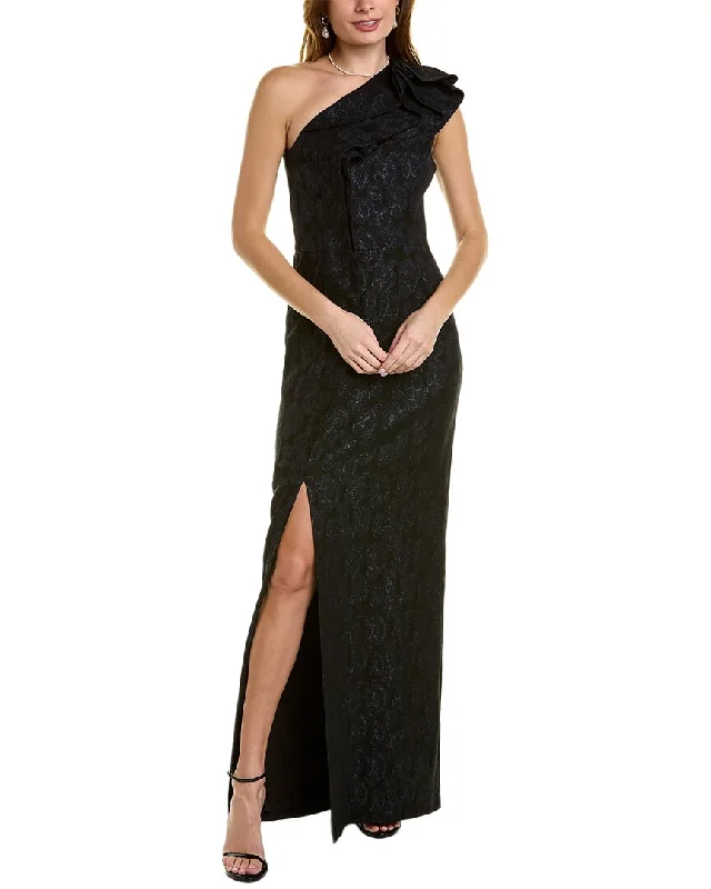 Women's Tailored Outfit Teri Jon by Rickie Freeman One-Shoulder Gown