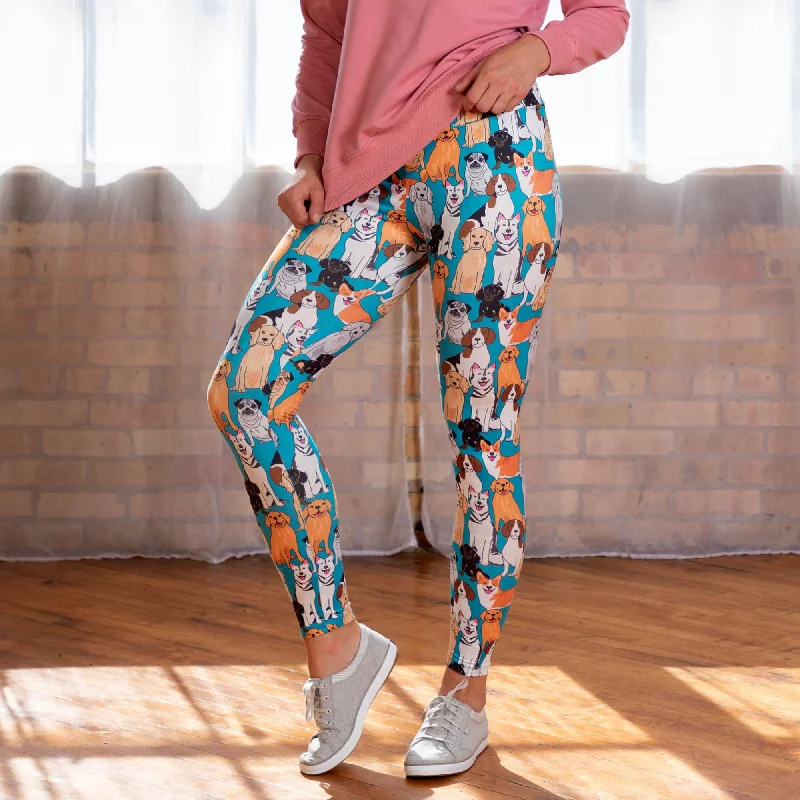 Women's Stylish Vacation Attire Furry Friends Ultra Soft Leggings