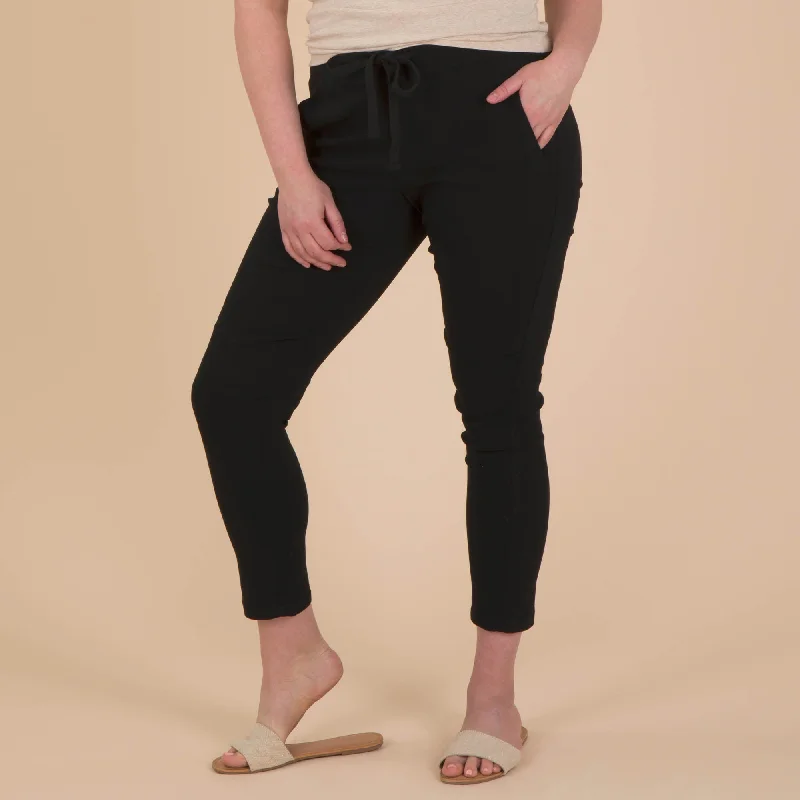 Casual Attire For Women Slim Fit Active Pants with Drawstring Waist
