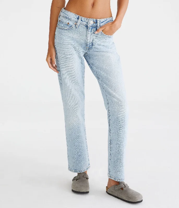 Women's Clothes For Outdoor Events Aeropostale Mid-Rise Straight Ankle Jean