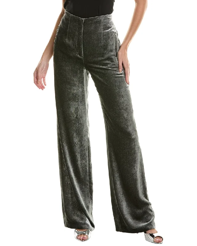 Women's Stylish Professional Apparel Alberta Ferretti Silk-Blend Trouser