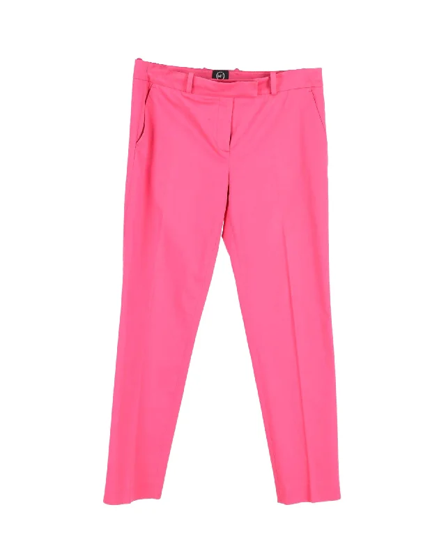 Sustainable Fashion Clothing For Women Alexander McQueen Cropped Trousers in Pink Cotton