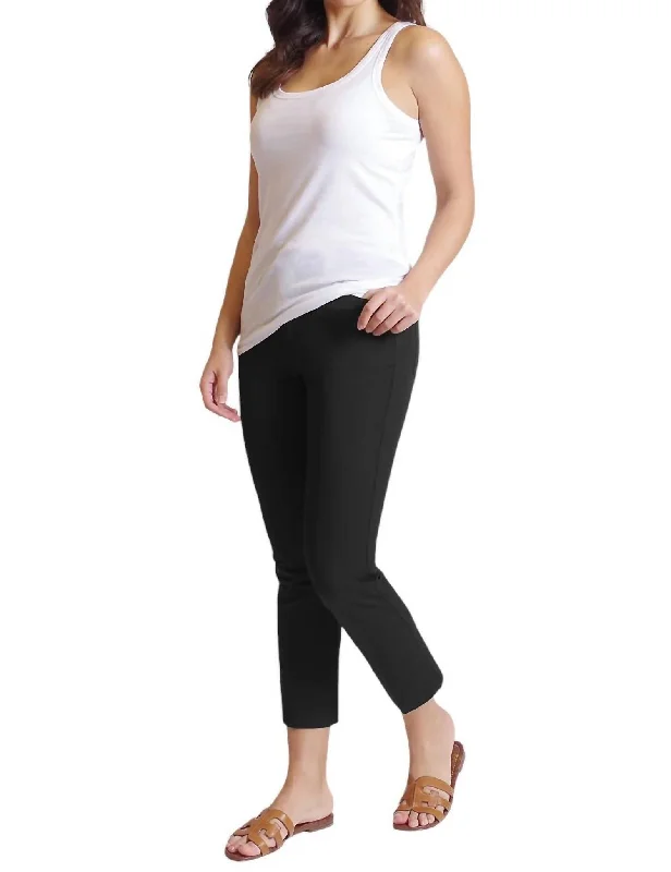 Women's Cozy Outfit For Lounging Casey Crop Jean In Black