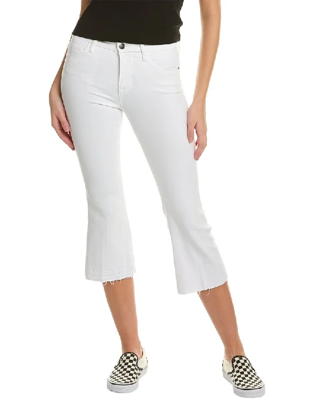 Stylish Women's Clothing FRAME Denim Le Pixie Crop Mini Blanc Bootcut Jean