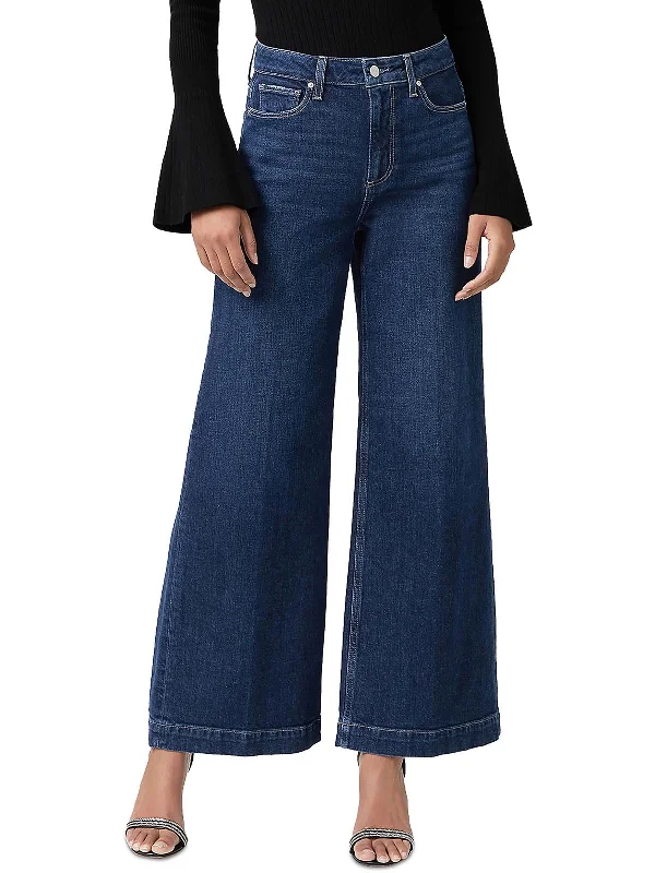 Women's Vacation Clothes Harper Womens High Rise Denim Wide Leg Jeans