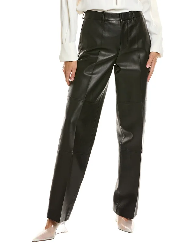 Women's Sports Apparel Helmut Lang Leather Carpenter Pant