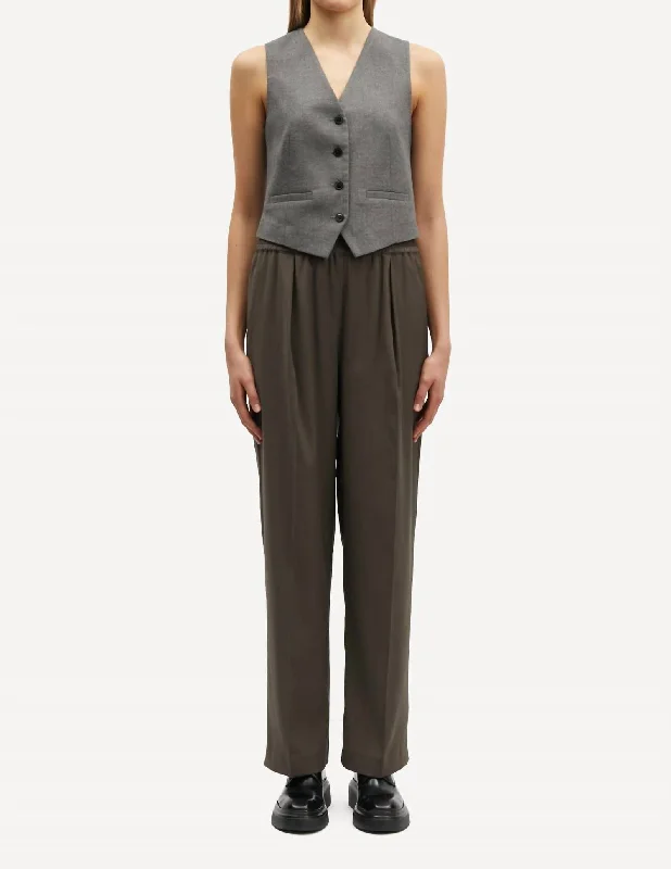 Casual Chic Clothing For Women Julia Trouser Pants In Dusty Olive