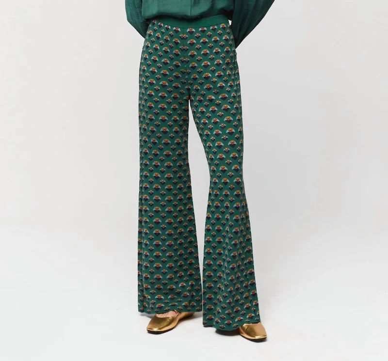 Women's Holiday Attire Knit Pants In Green