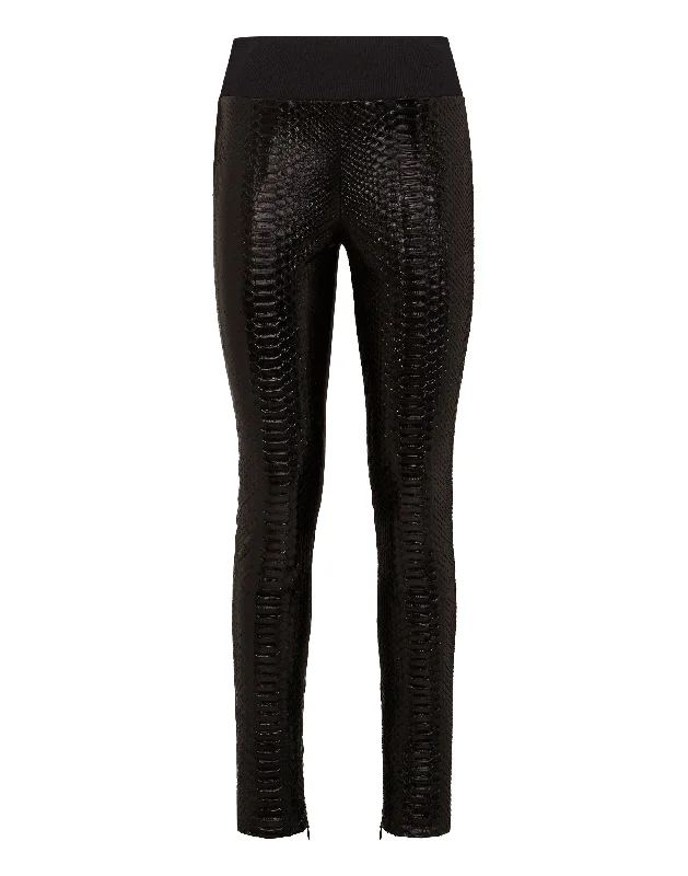 Women's Outerwear Garments Leather Leggings Crystal