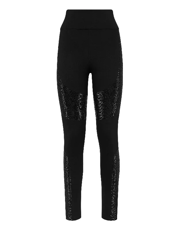 Women's Seasonal Attire Leggings with Crystals