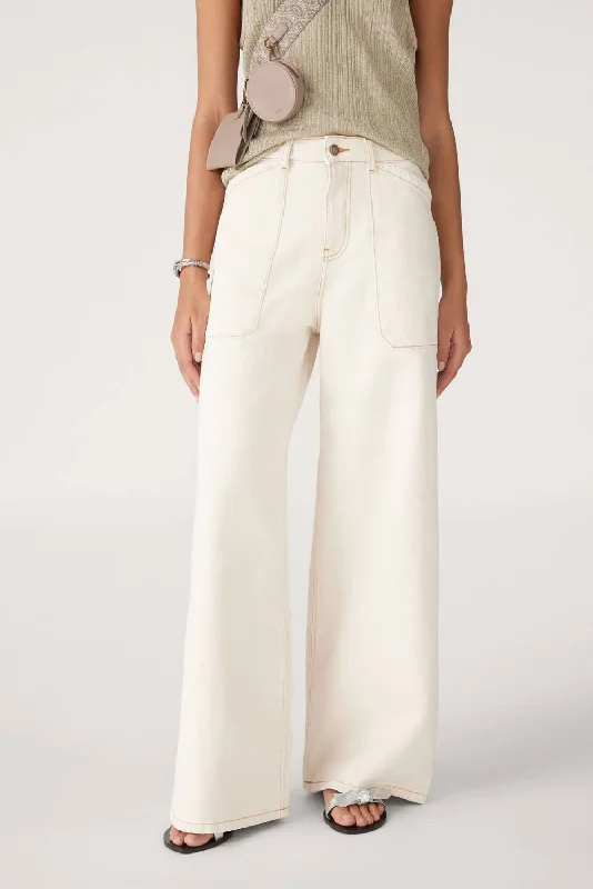 Stylish Women's Garments Mallou Jeans In Ecru