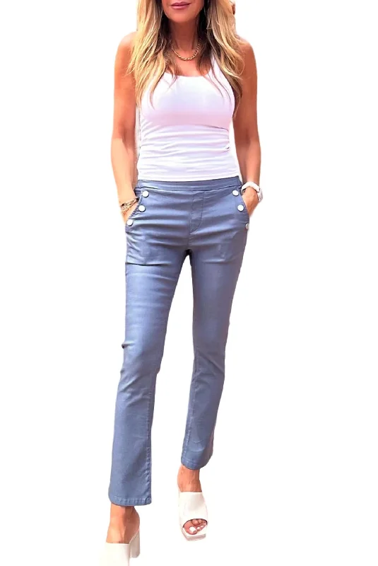 Affordable Fashion Clothing For Women Sofia Cropped Pants In Blue Check