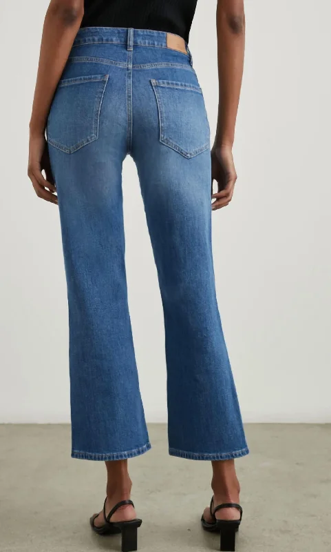 Women's Vintage-Inspired Clothing Sunset Crop In Tidal Wave
