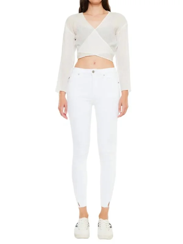 Women's Garments Willow High Rise Ankle Skinny Jeans In White