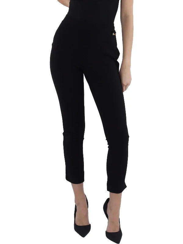 Women's Vintage Garments Womens Mid Rise Business Straight Leg Pants