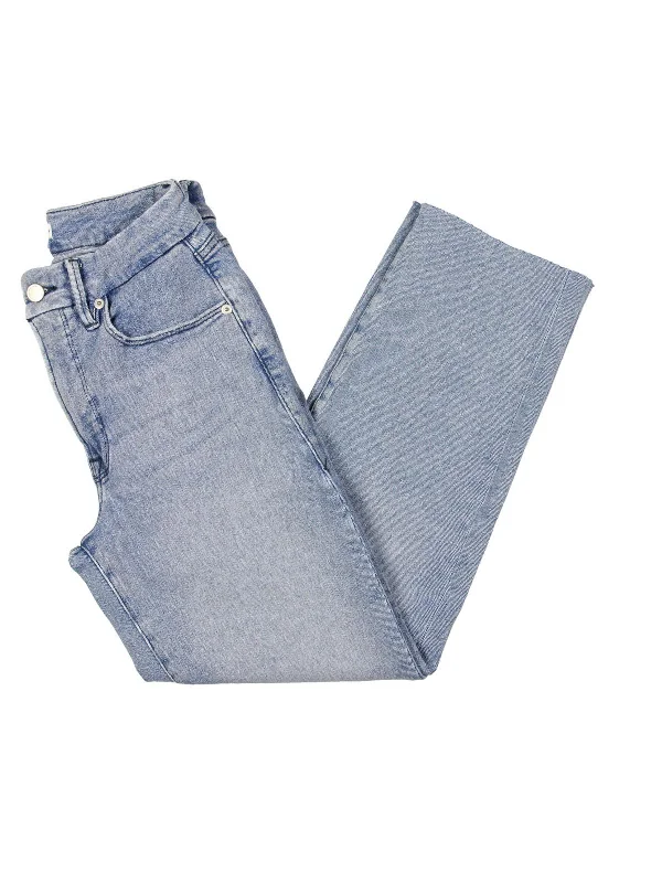 Sustainable Women's Clothes Womens Straight Leg Distressed Straight Leg Jeans