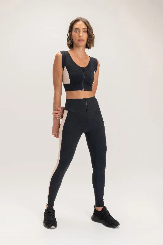 Women's Work Outfit Active Zip Leggings