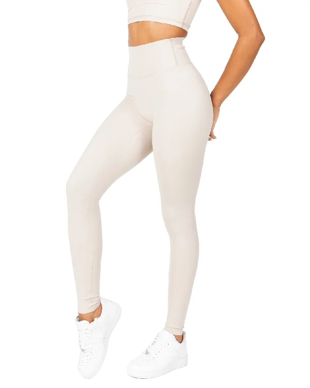 Affordable Trendy Clothes For Women Aura Bonded Leggings - Oat Latte