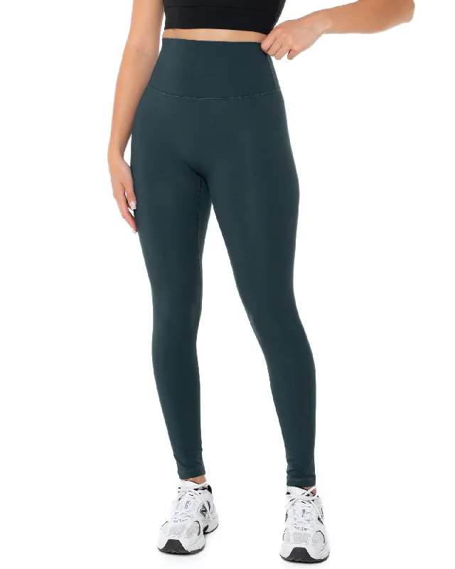 Affordable Women's Clothing Aura Scrunch Leggings - Deep Forest