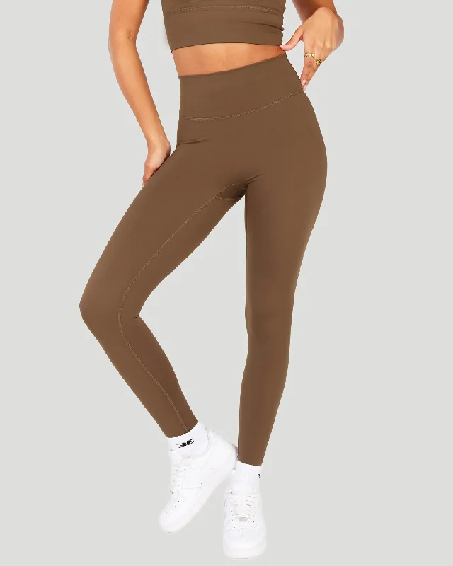 Women's Sporty Clothes Aura SF Leggings - Cafe Latte