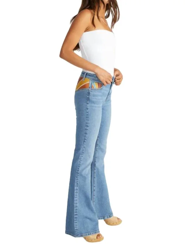 Women's Trendy Outfit Farrah Flare Jean In Sundaze