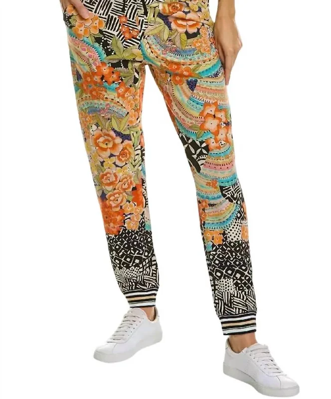 Chic Clothing For Women French Terry Jogger In Multi